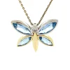 Best Gouden vlinder hanger met spinel en zirkonia 14 krt Gouden Hanger Met Edelsteen