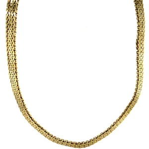 Hot Gouden vossenstaart collier 14 krt Gouden Kettingen