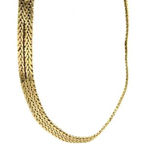 Hot Gouden vossenstaart collier 14 krt Gouden Kettingen