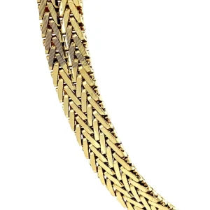 Hot Gouden vossenstaart collier 14 krt Gouden Kettingen