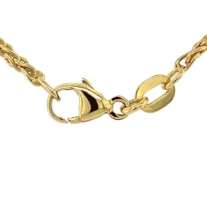 Online Gouden vossenstaart collier 14 krt Lengtecolliers