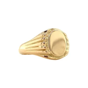 Outlet Gouden zegelring 14 krt Gouden Ringen