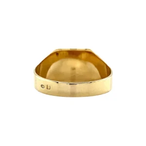 Discount Gouden zegelring met gravure 14 krt Gouden Ringen