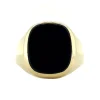 Clearance Gouden zegelring met onyx 14 krt Ringen Met Edelsteen