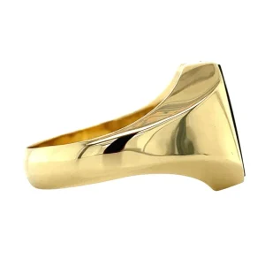 Sale Gouden zegelring met onyx 14 krt Ringen Met Edelsteen