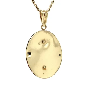 Outlet Hanger met amethist 9 krt Gouden Hanger Met Edelsteen