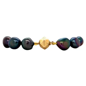 Clearance Parel armband met gouden sluiting 14 krt Armbanden Met Edelsteen