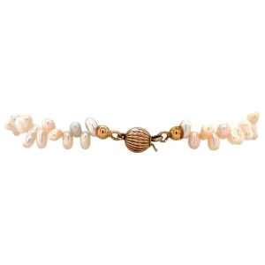 Hot Parel armband met gouden sluiting 14 krt Armbanden Met Edelsteen