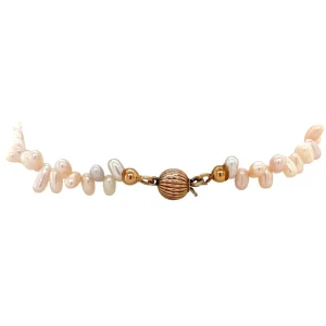 Hot Parel armband met gouden sluiting 14 krt Armbanden Met Edelsteen