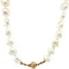 Hot Parel collier met gouden sluiting 14 krt Kettingen Met Edelsteen
