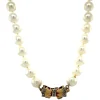 Best Parel collier met gouden strik sluiting 14 krt Kettingen Met Edelsteen