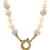 New Parel collier met gouden sluiting 14 krt Kettingen Met Edelsteen
