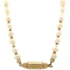 Discount Parel collier met gouden sluiting 14 krt Kettingen Met Edelsteen