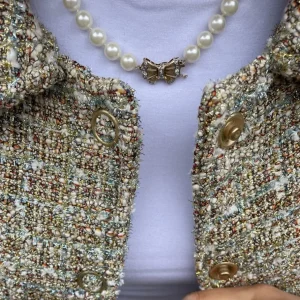Best Parel collier met gouden strik sluiting 14 krt Kettingen Met Edelsteen