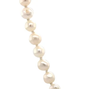 Discount Parel collier met gouden sluiting 14 krt Kettingen Met Edelsteen