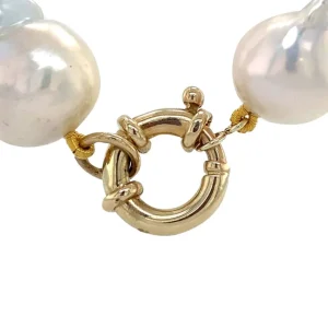 New Parel collier met gouden sluiting 14 krt Kettingen Met Edelsteen