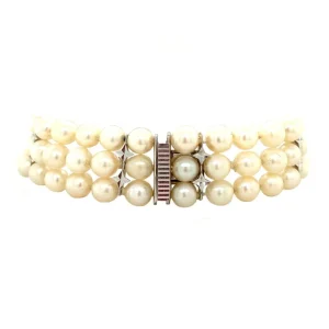 Sale Parelarmband met gouden sluiting 14 krt Armbanden Met Edelsteen