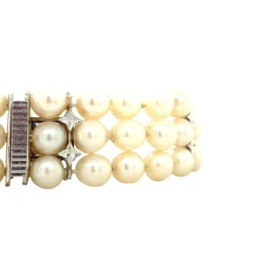 Sale Parelarmband met gouden sluiting 14 krt Armbanden Met Edelsteen