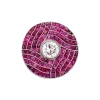 Fashion Platina ring met robijn en diamant 950 Diamanten Ringen