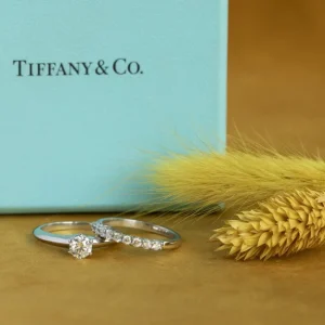 Best Platina Tiffany & Co ringen met diamant 950 Diamanten Ringen