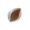New Ring met ammoliet en diamant 12 krt Gouden Ringen