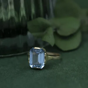Best Ring met blauwe spinel 12 krt Ringen Met Edelsteen