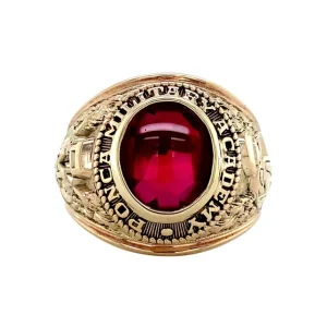 Discount Ring met robijn 10 krt Ringen Met Edelsteen
