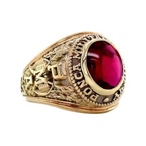 Discount Ring met robijn 10 krt Ringen Met Edelsteen