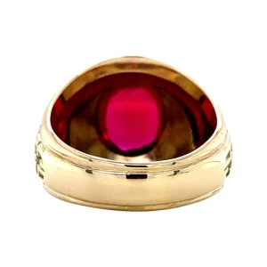 Discount Ring met robijn 10 krt Ringen Met Edelsteen