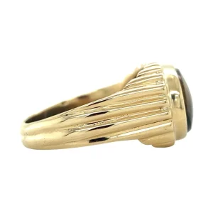 Online Ring met tijgeroog 9 krt Ringen Met Edelsteen