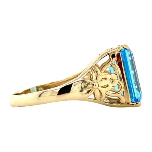 Clearance Ring met topaas 9 krt Ringen Met Edelsteen