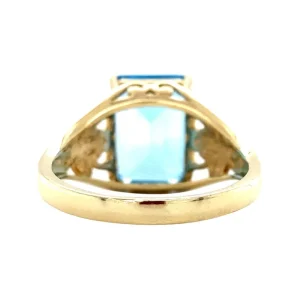 Clearance Ring met topaas 9 krt Ringen Met Edelsteen