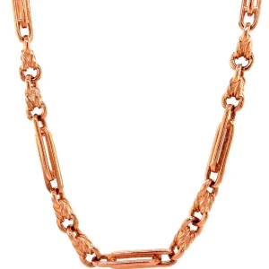 Hot Rosé fantasie collier 8 krt Gouden Kettingen
