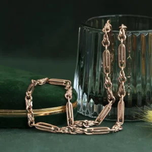 Hot Rosé fantasie collier 8 krt Gouden Kettingen
