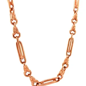 Hot Rosé fantasie collier 8 krt Gouden Kettingen