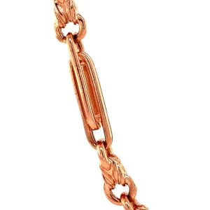 Hot Rosé fantasie collier 8 krt Gouden Kettingen