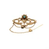Discount Rosegouden broche met parel en opaal 14 krt Broches