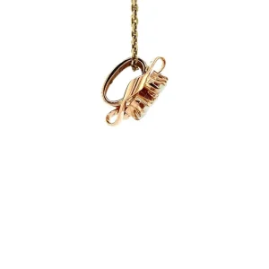 Hot Roségouden hanger met opaal en parel 14 krt Gouden Hanger Met Edelsteen