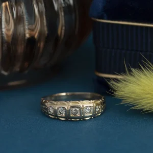 New Roségouden ring met diamant 14 krt Diamanten Ringen