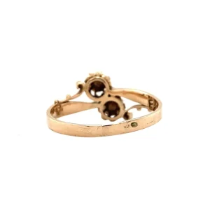 Best Roségouden ring met roosdiamant 14 krt Diamanten Ringen