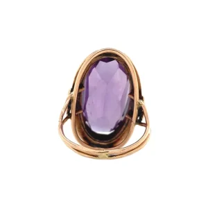 Sale Roségouden ring met saffier 14 krt Ringen Met Edelsteen
