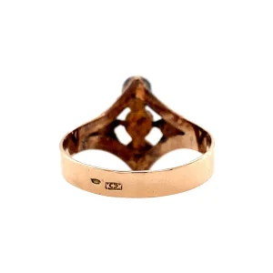 Discount Roségouden ring met zirkonia 14 krt Ringen Met Edelsteen
