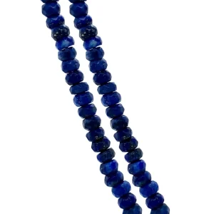 Outlet Saffier collier met gouden sluiting 14 krt Kettingen Met Edelsteen
