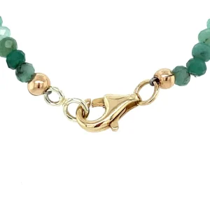 Discount Smaragd collier met parel en gouden sluiting 14 krt Kettingen Met Edelsteen