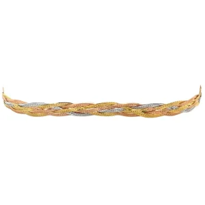 Outlet Tricolour gouden armband 14 krt Gouden Armbanden