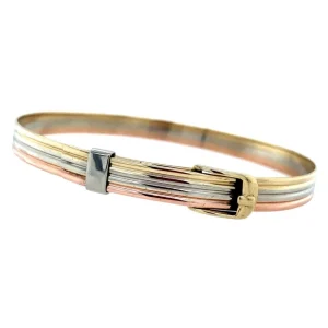 New Tricolour gouden bangle 14 krt Bangles