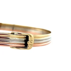 New Tricolour gouden bangle 14 krt Bangles