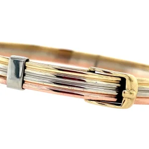 New Tricolour gouden bangle 14 krt Bangles