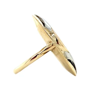 Best Tricolour gouden munt ring 14 krt Ringen Met Edelsteen