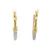 Fashion Tricolour gouden oorringen 14 krt Oorringen